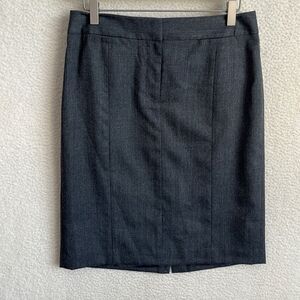 Loft Skirt Womens Size‎ 6 Grey Wool Pencil